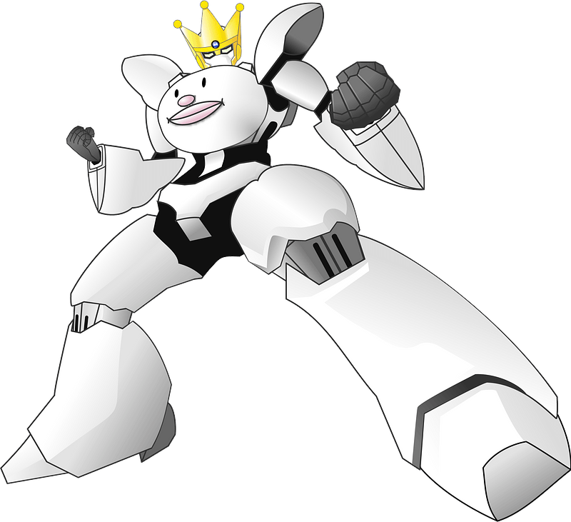 Robot Hero Clipart - Arigato Usagi - Png Download (800x731), Png Download