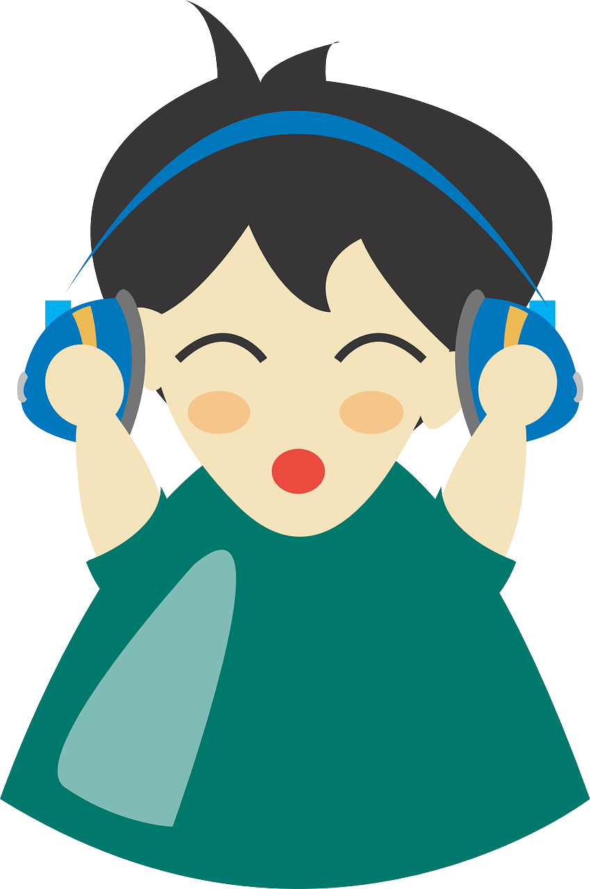 Vector Graphics,free Pictures, Free Photos, Free Images, - หู ฟัง เสียง Png Clipart (849x1280), Png Download