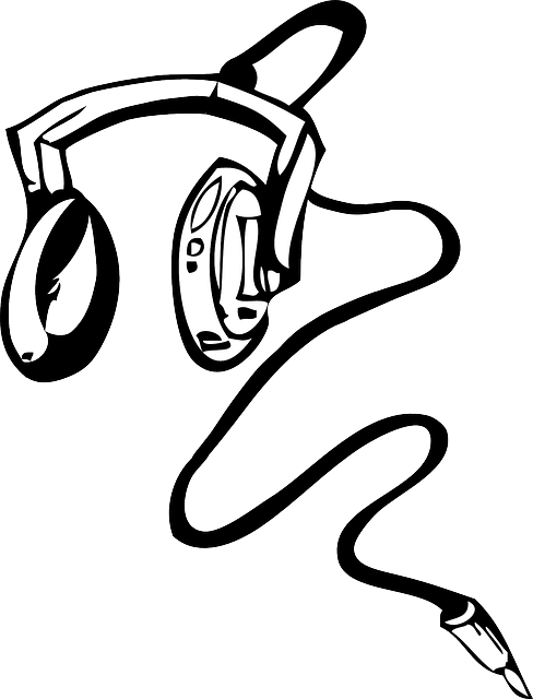 Earphones, Audio, Headphones, Mp3, Music, Listening - Dj Headphones Vector Png Clipart (488x640), Png Download