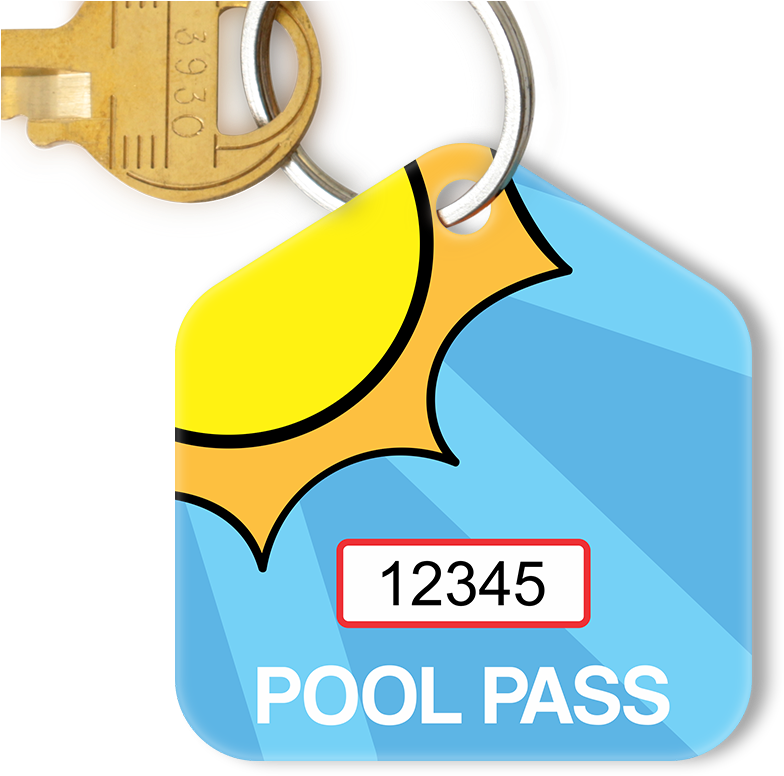 Keyring Clip Gate - Pentagon Shape Tag - Png Download (800x800), Png Download