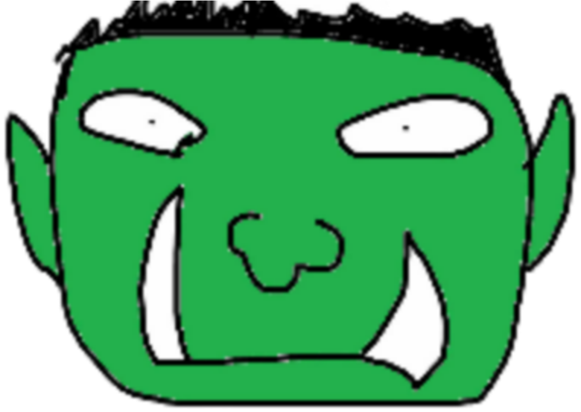 #goblin #orc #draw #drawing #paint - Cartoon Clipart (1773x1773), Png Download