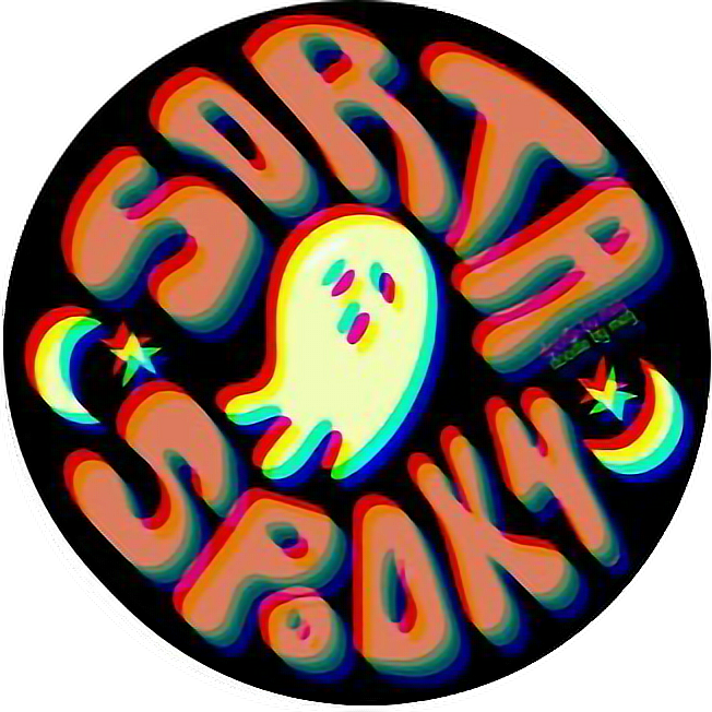 #spooky #halloween #scary #october #boo #ghost #ghoul - Spooky Stickers Clipart (652x652), Png Download