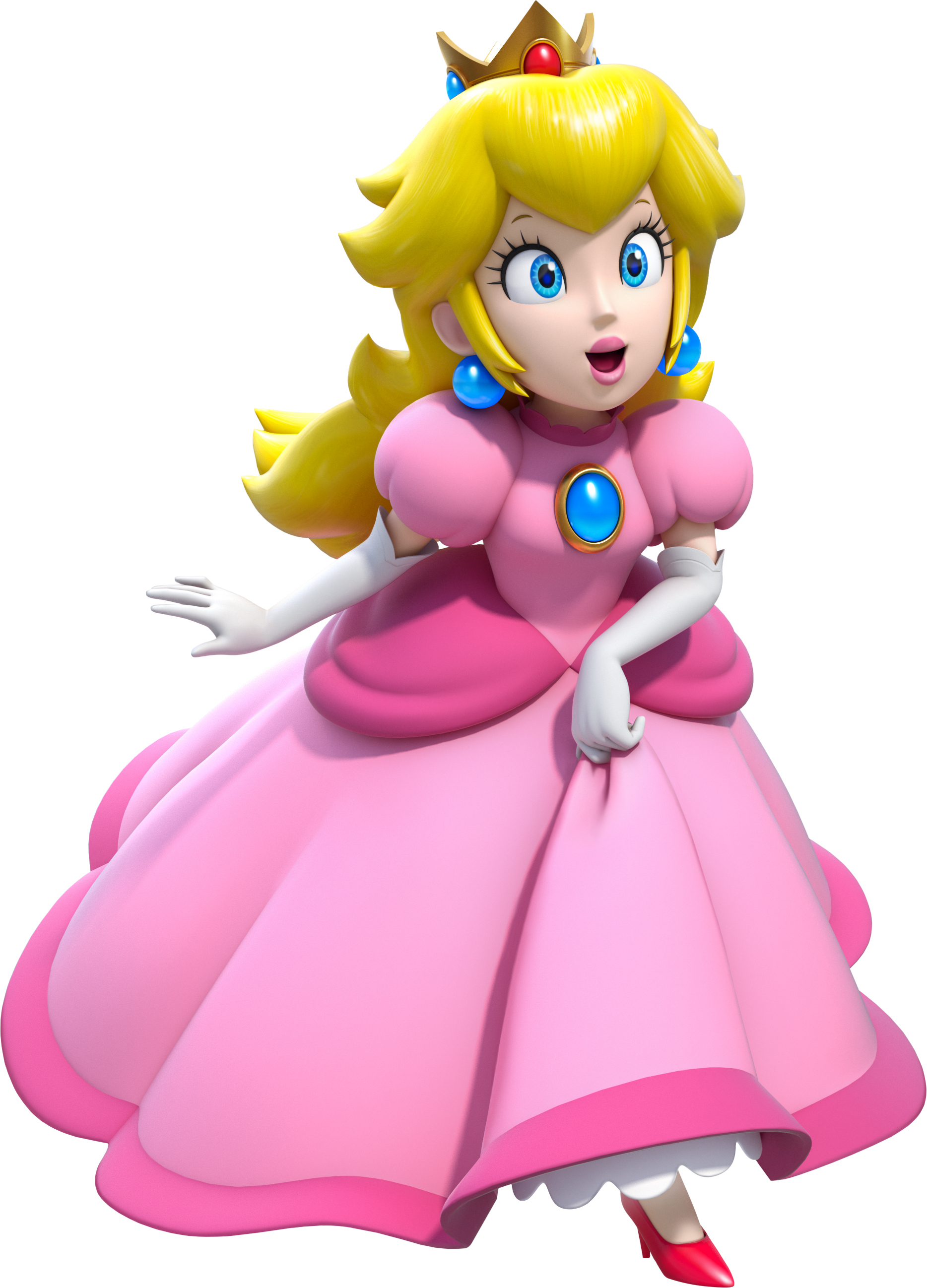 Mario Clipart Peach - Princess Peach Png Transparent Png (1868x2596), Png Download