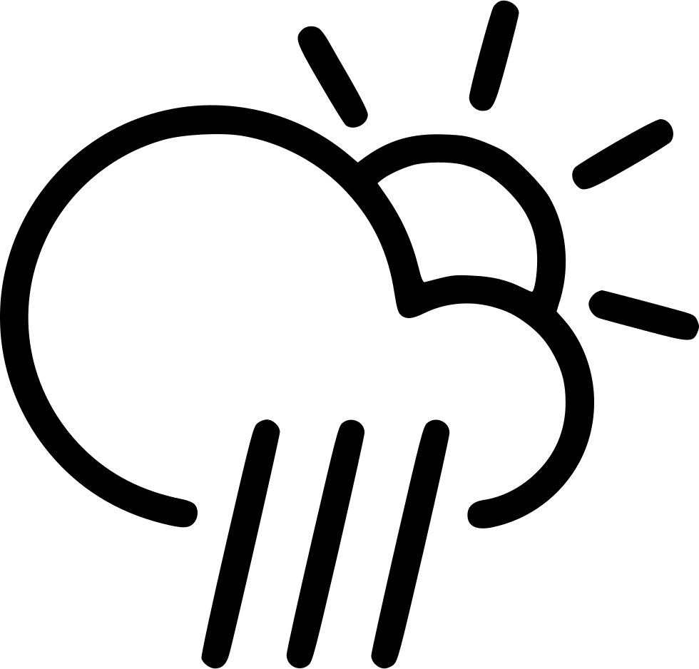 Day Rain Cloud Sun - Cloud Wind Icons Clipart (980x938), Png Download