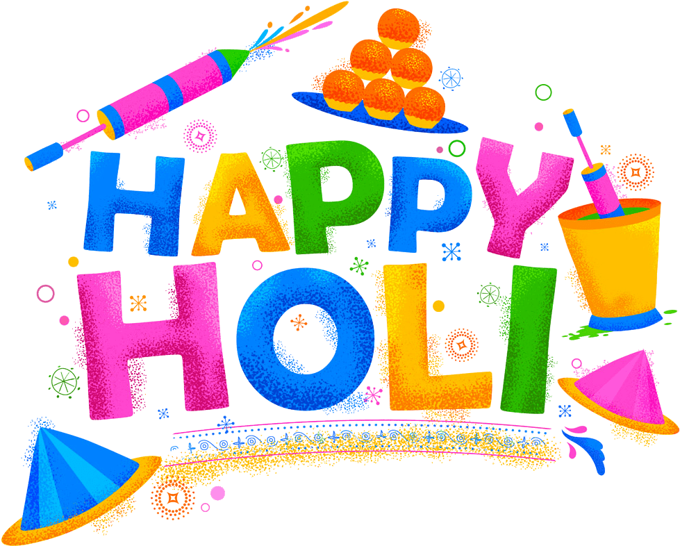 Happy Dhulandi Clipart (1000x1000), Png Download