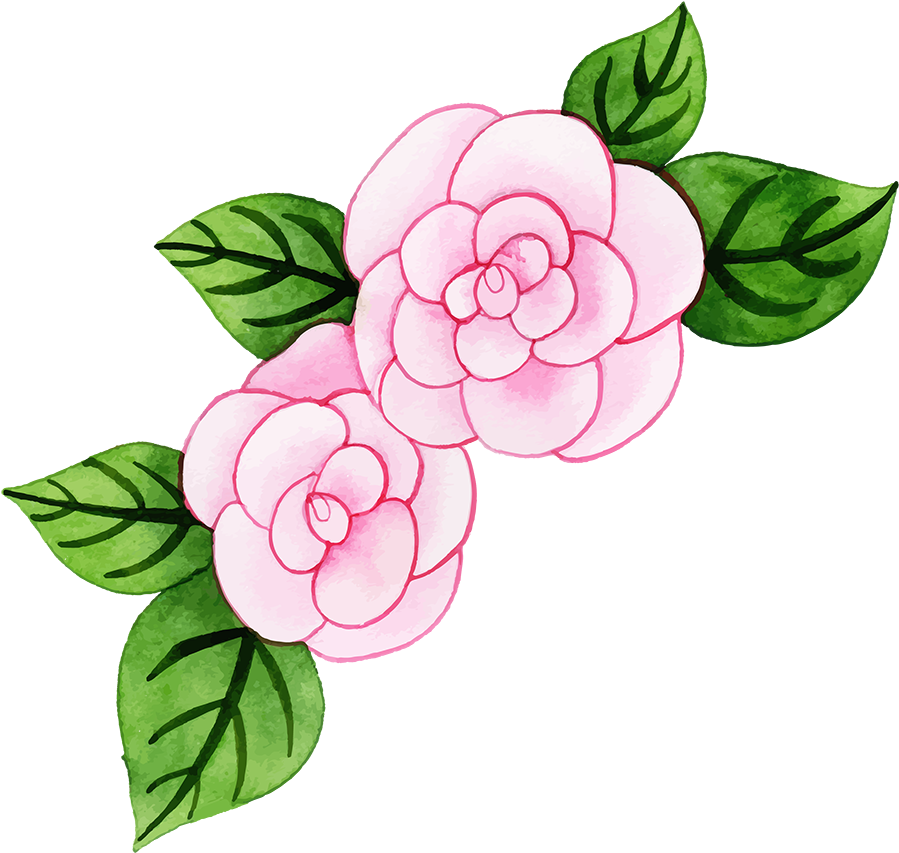 Garden Roses Clipart (1000x1000), Png Download