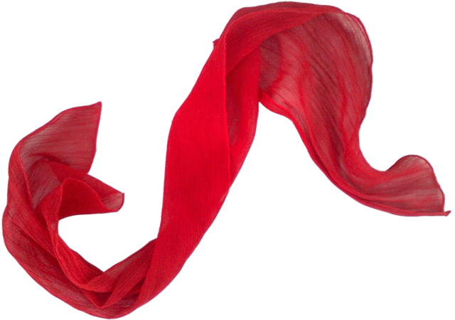 Flying Red Scarf - Flowing Fabric Clipart (800x600), Png Download