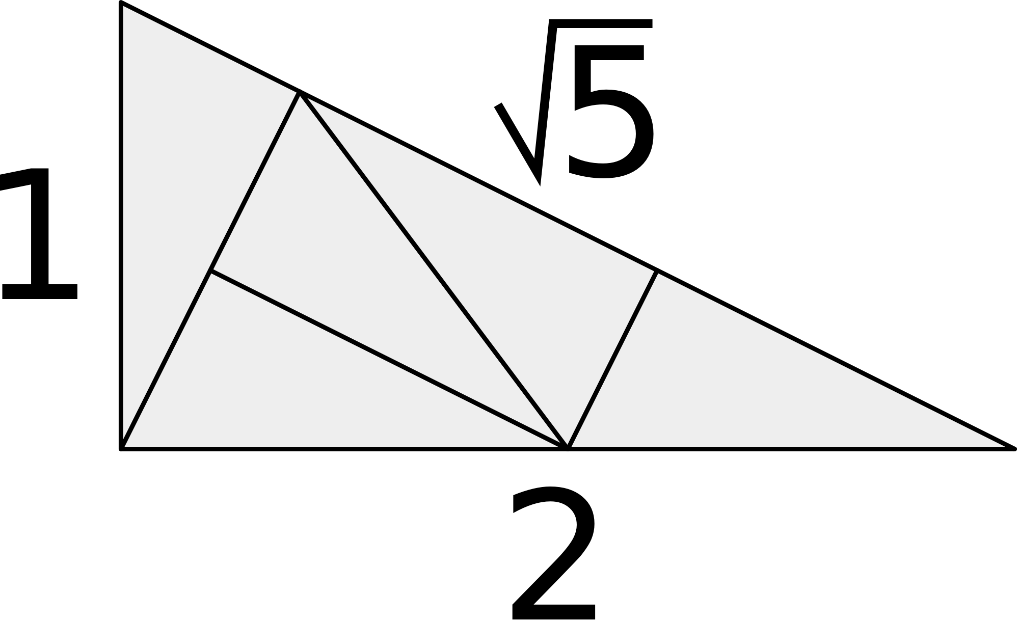 1 2 Root 5 Triangle Clipart , Png Download - Triangle 1 2 Root 5 Transparent Png (2000x1219), Png Download