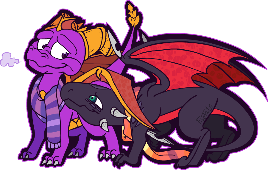 Dragon Scarves - Cartoon Clipart (900x572), Png Download