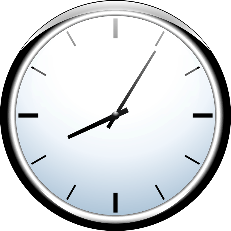 Cute Clock Clipart - Clock With Clear Background - Png Download (800x800), Png Download