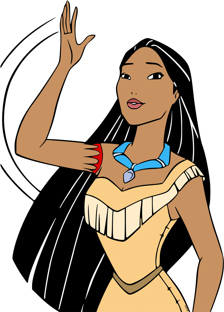 Drawing Disney Princess Pocahontas Clipart (788x1087), Png Download