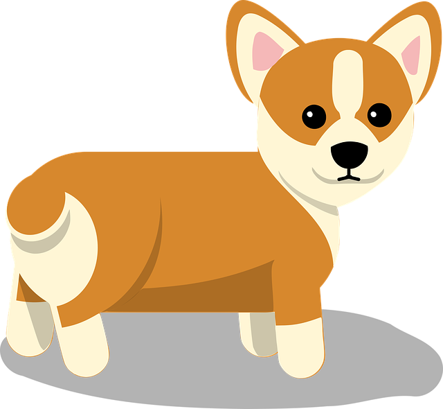 Cute Dog Clipart Png Characters Corgi Dog Free Vector - Corgi Clipart Transparent Png (640x590), Png Download