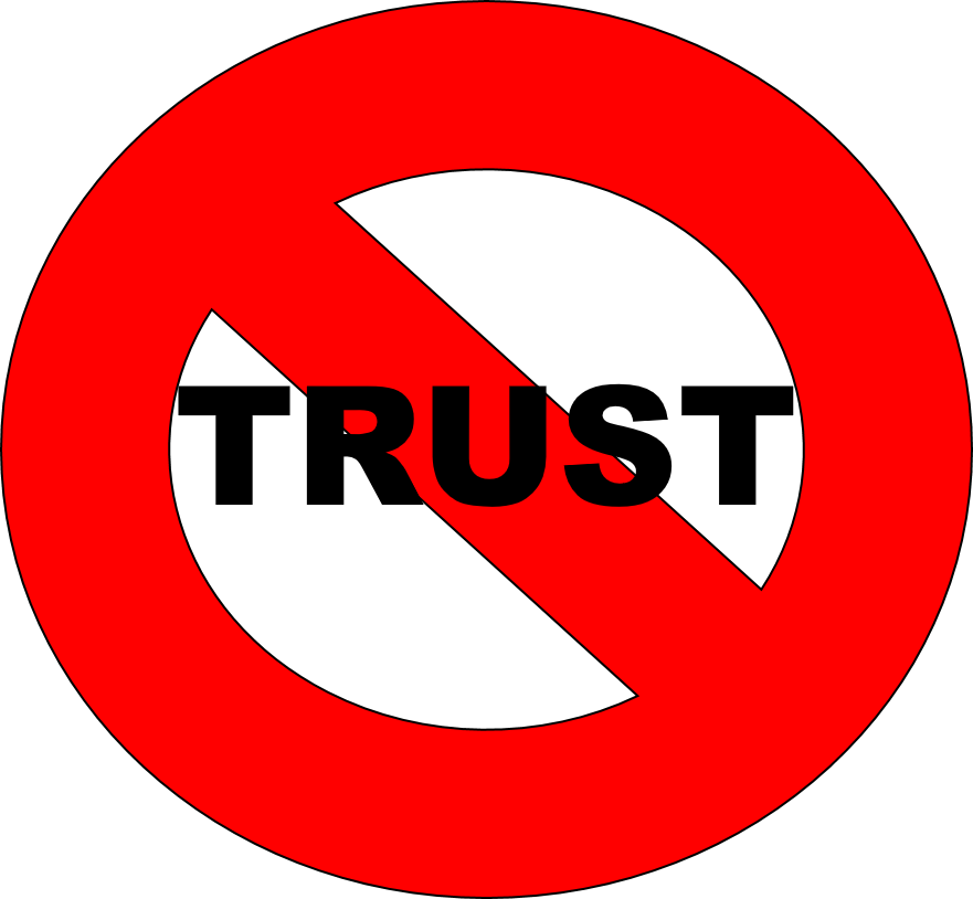 No Trust - Warren Street Tube Station Clipart (881x814), Png Download