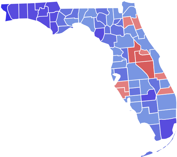 2020 Florida Democratic Primary Clipart (600x532), Png Download