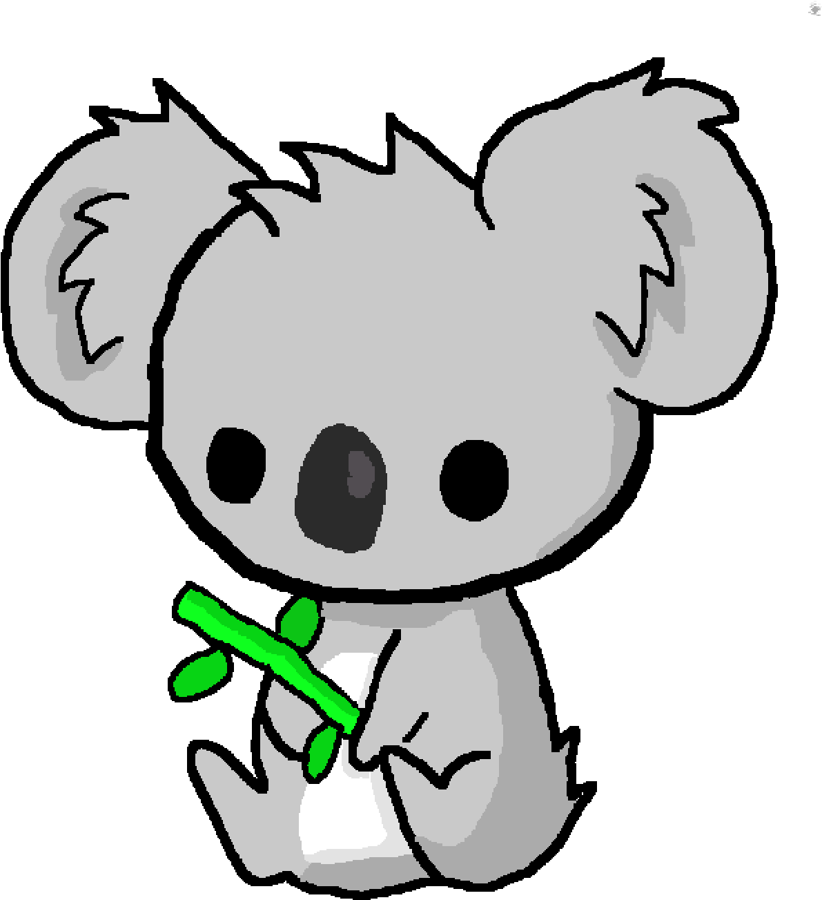 Pixilart - Cute Koala Drawing Easy Clipart (1400x1400), Png Download