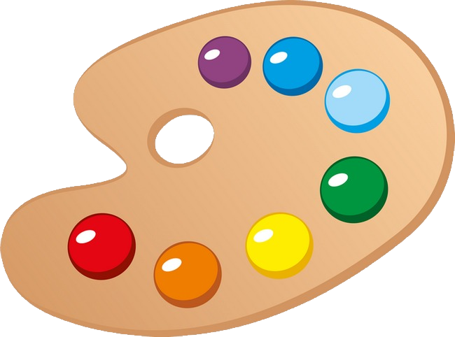 Palette Png - Palette Clipart (650x482), Png Download