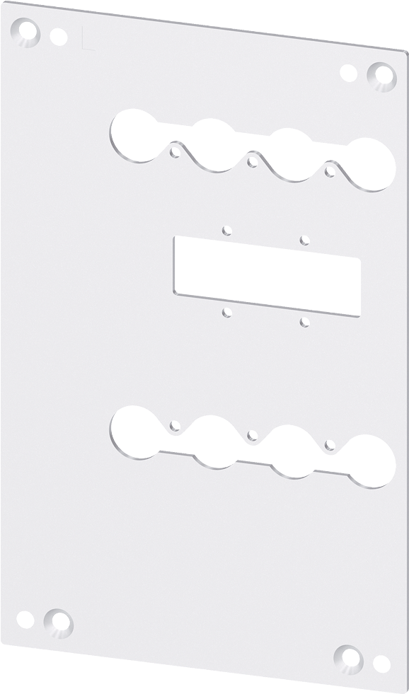 Rear Interlock Mounting Plate Product Photo - Stencil Clipart (597x1000), Png Download