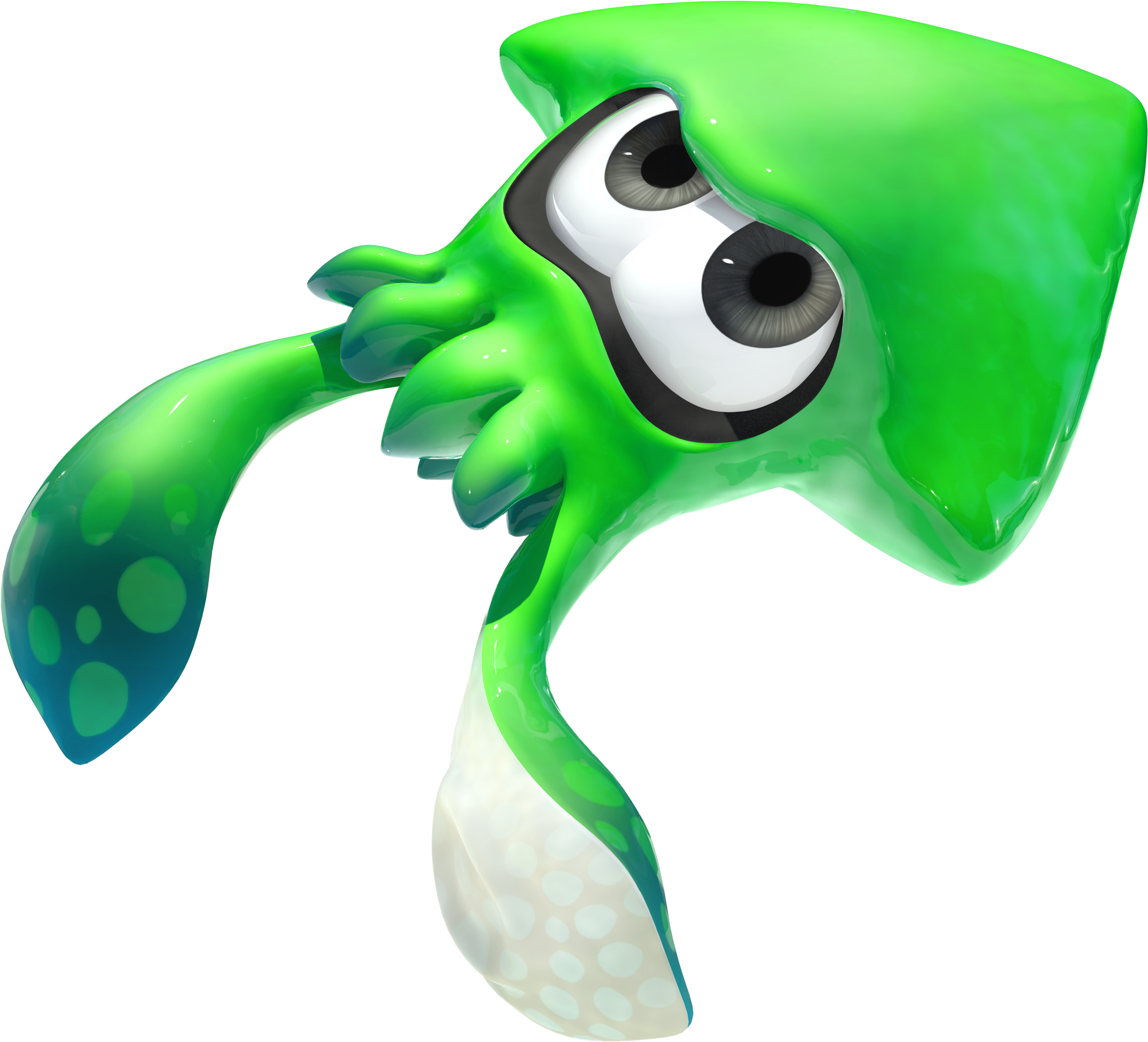 Transparent Sqid Clipart - Squid From Splatoon 2 - Png Download (2960x2686), Png Download