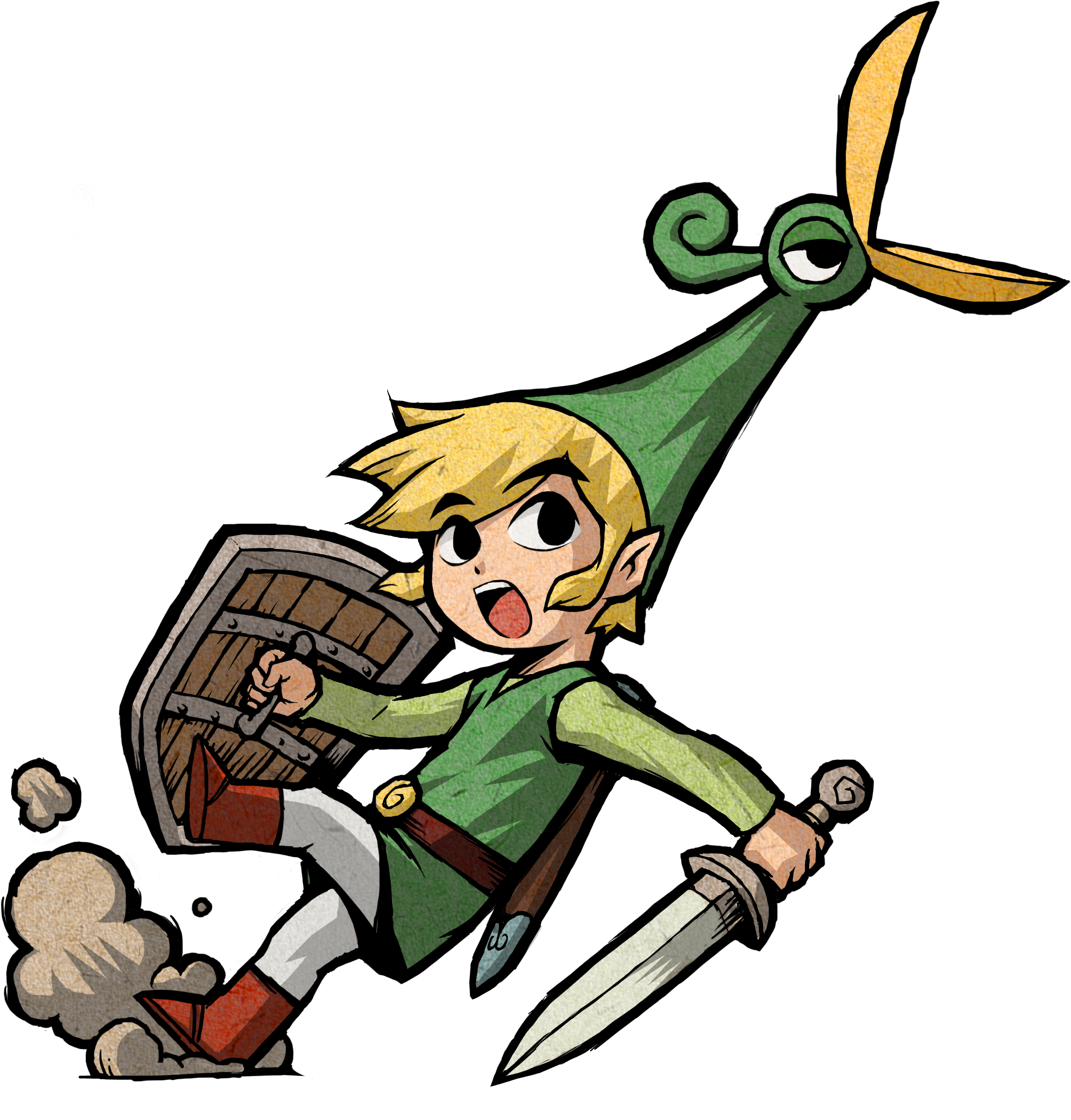 Transparent Promotional Clip Art - Legend Of Zelda Minish Cap Art - Png Download (2229x2332), Png Download