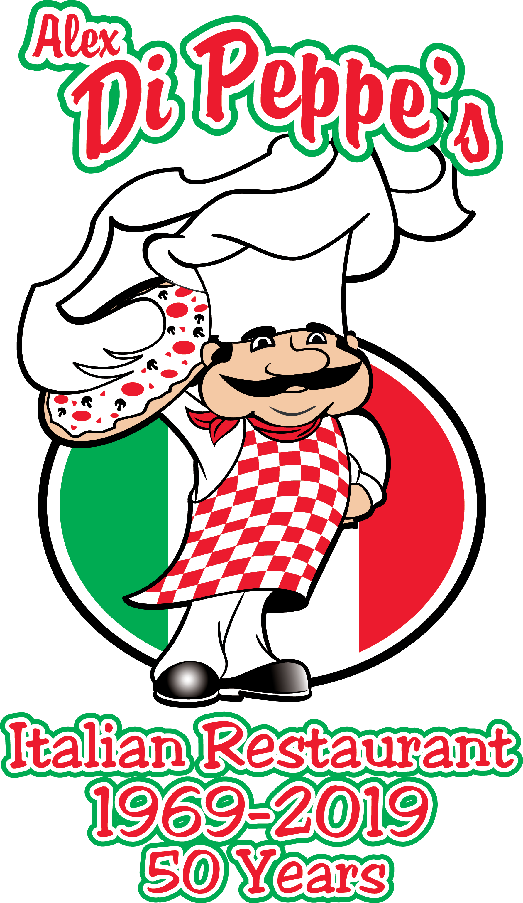 Pizza Man Logo Clipart (1783x3075), Png Download