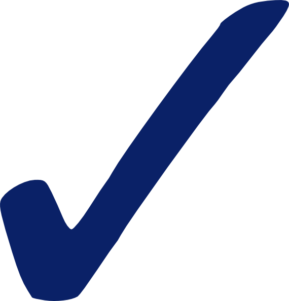 Check Marks - Blue Check Mark Png Clipart (570x594), Png Download