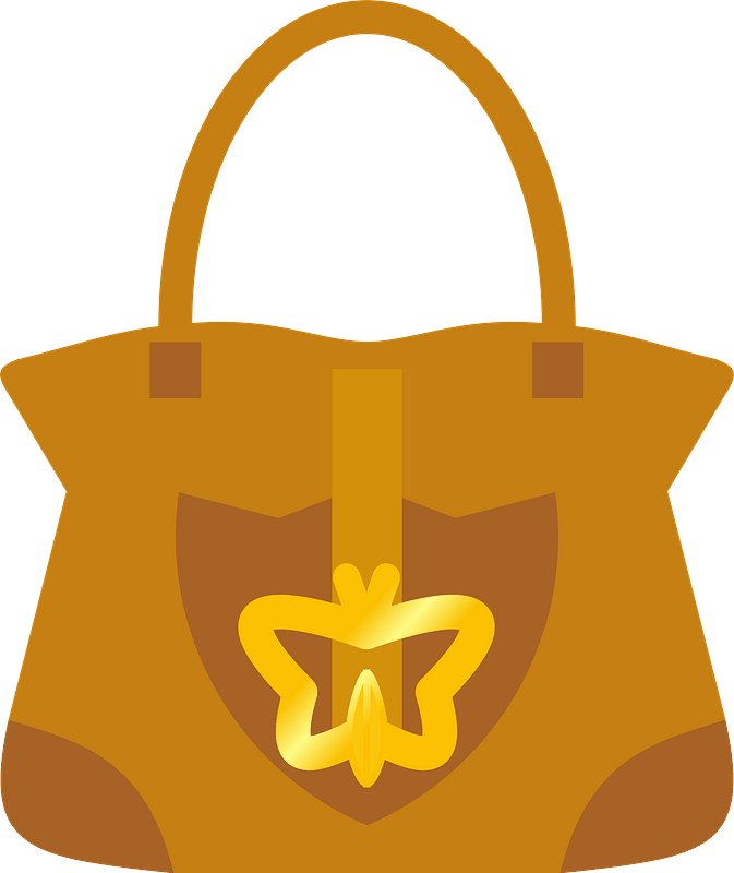 Handbag Leather Clip Art Women Tote Bag - Symmetrical Objects In House - Png Download (631x750), Png Download