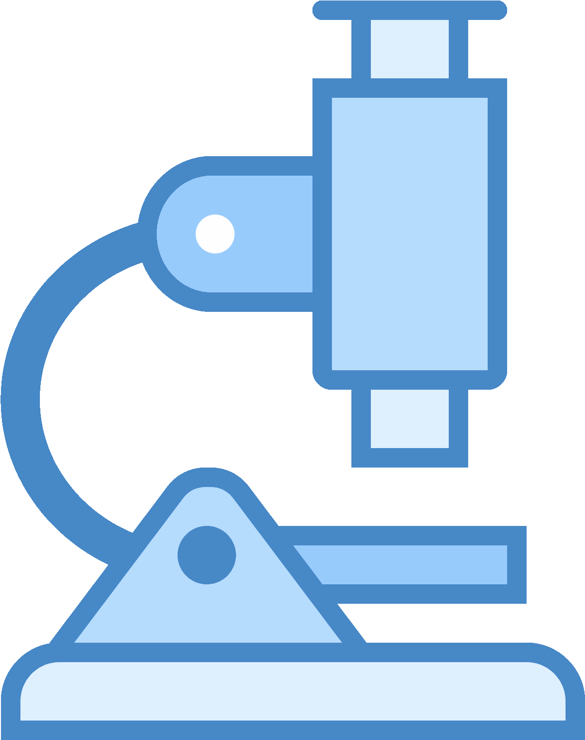 The Icon Is Depicting A Microscope - Microscopio Simbolo Jpg Clipart (1202x1521), Png Download