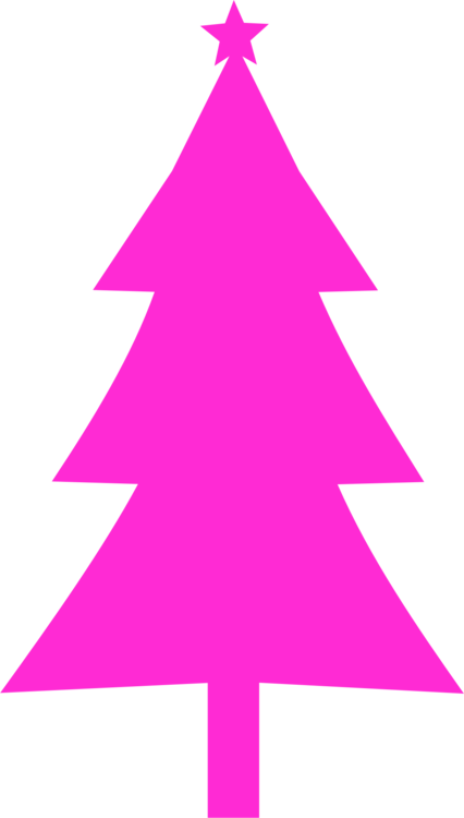 Christmas Ornament,violet,conifer - Christmas Tree Silhouette Png Clipart (426x750), Png Download