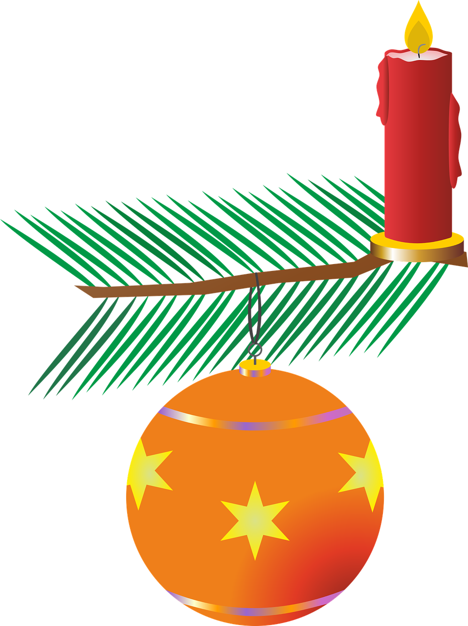 Jewelry, Candle, Flame, Candlelight, Mood, Advent - Clip Art - Png Download (957x1280), Png Download