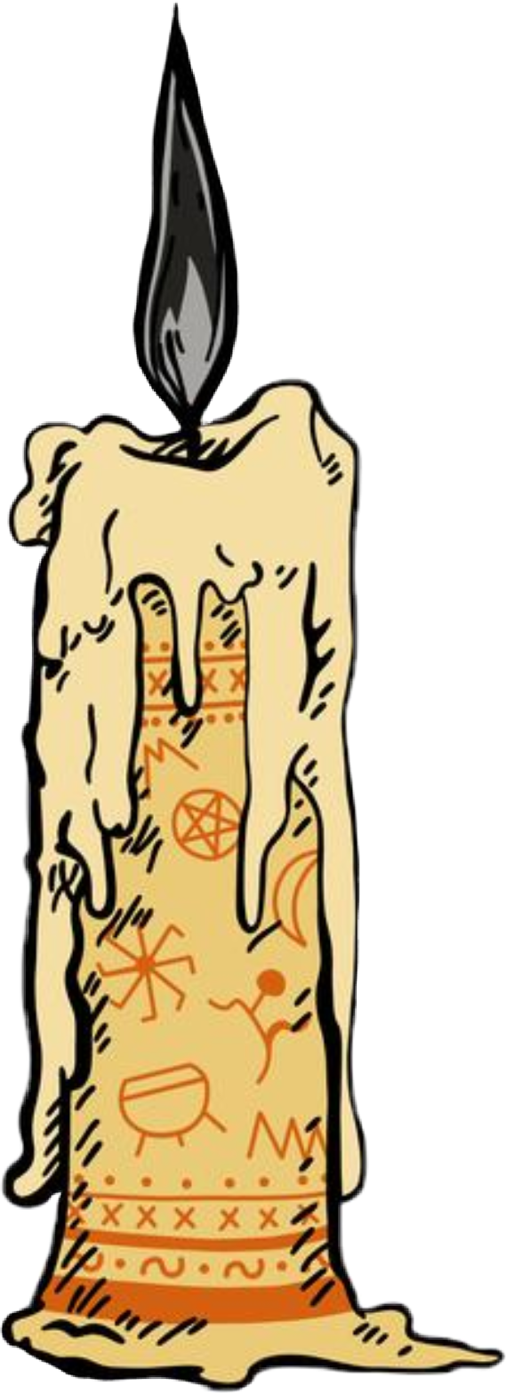 #candle #hocuspocus #black #flame #hocus #pocuc #halloween - Hocus Pocus Black Flame Candle Clipart - Png Download (569x1567), Png Download