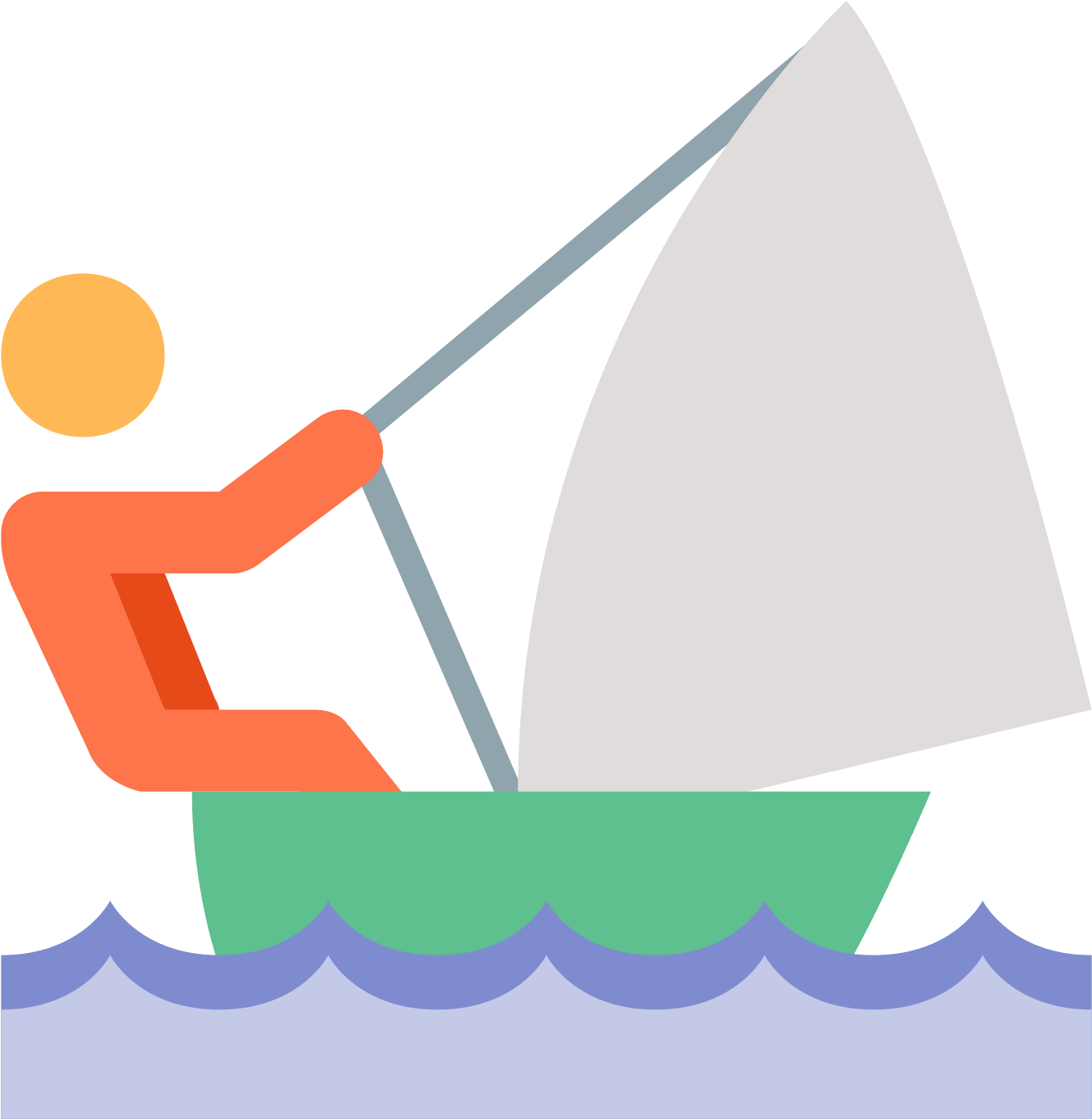 Buoy Vector Sail - Vela Deporte Png Clipart (1600x1600), Png Download