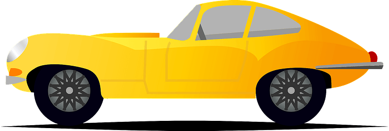 Jaguar E-type Clipart - Dodge Ev - Png Download (800x271), Png Download