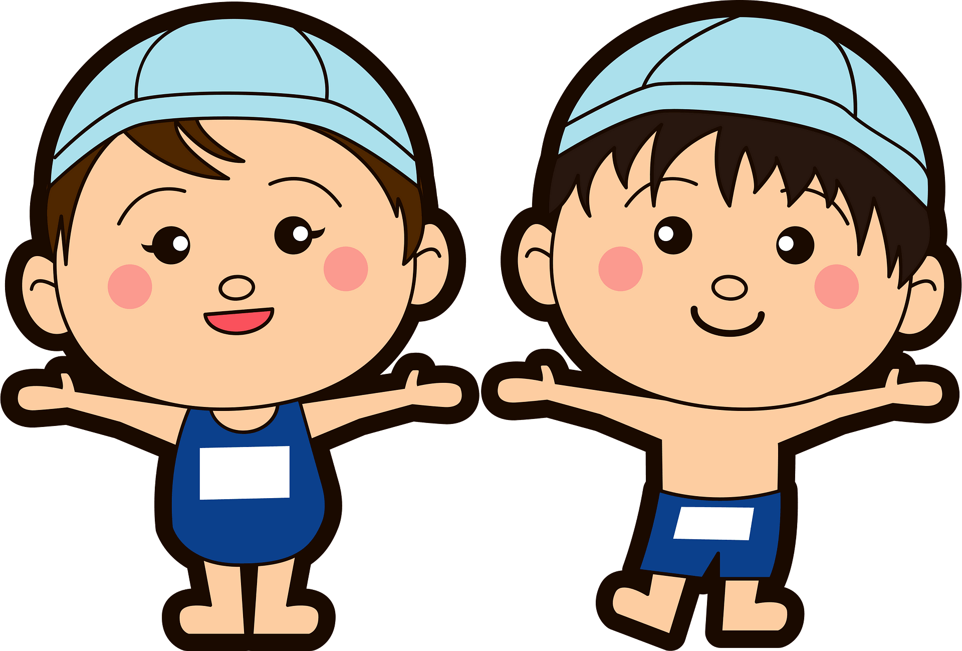 Menino E Menina Com Balão Clipart (1920x1299), Png Download