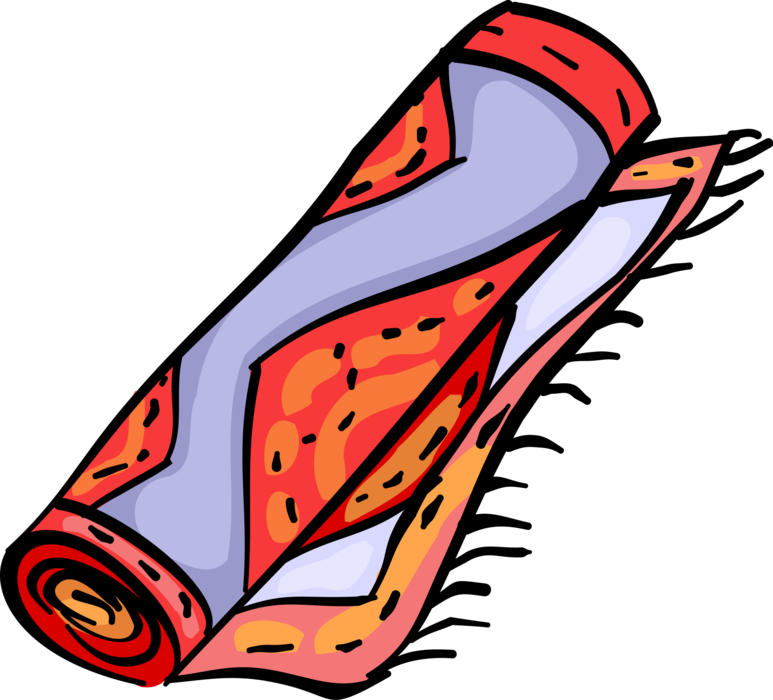 Carpet Clipart Red Rug - Carpet Clipart - Png Download (773x700), Png Download