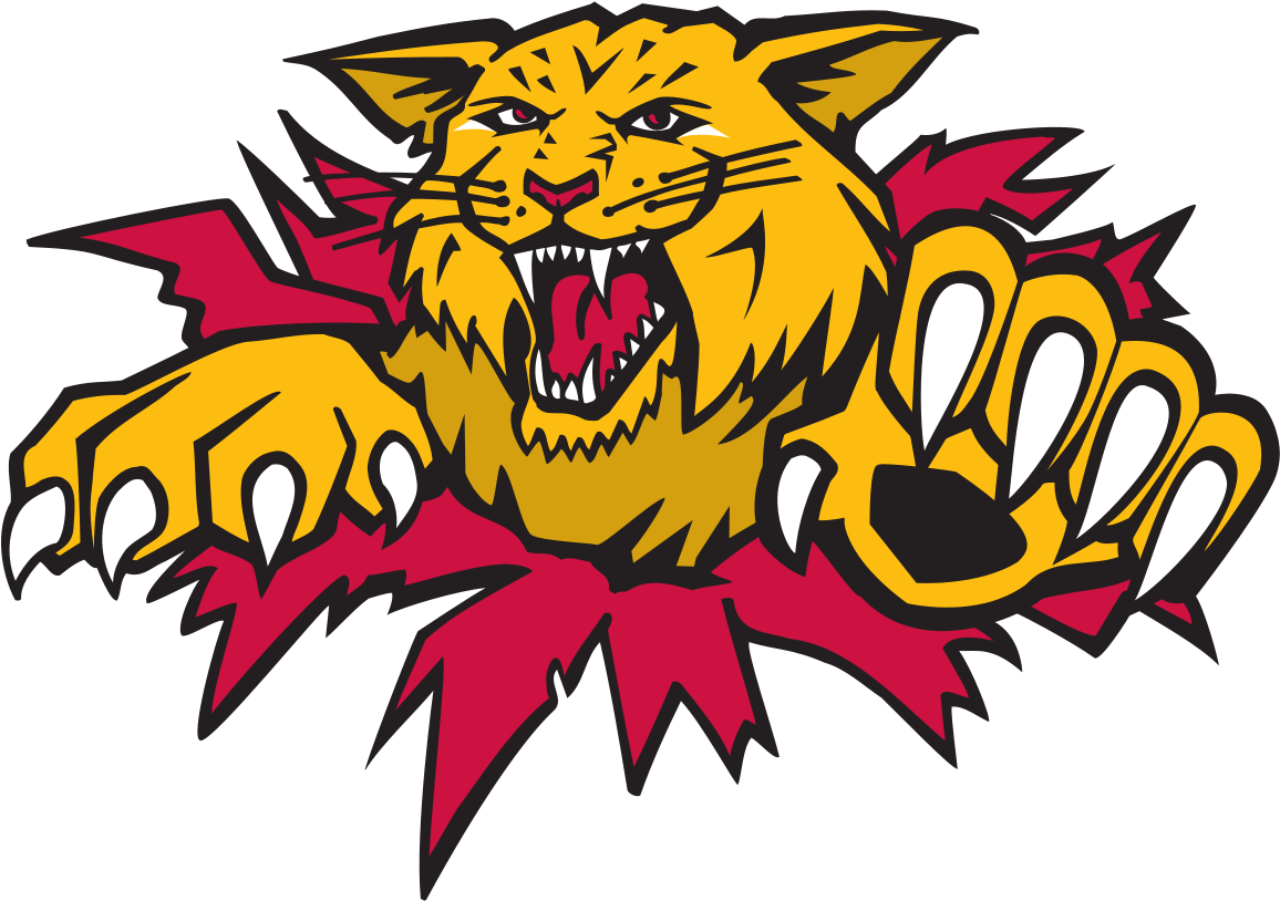 Wild Cat Clipart - Moncton Wildcats Logo - Png Download (1200x859), Png Download