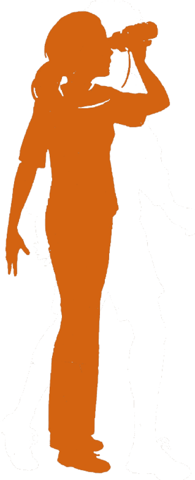 Download Girl Scout Senior Silhouette - Girls Scout Silhouette Png Clipart (400x982), Png Download
