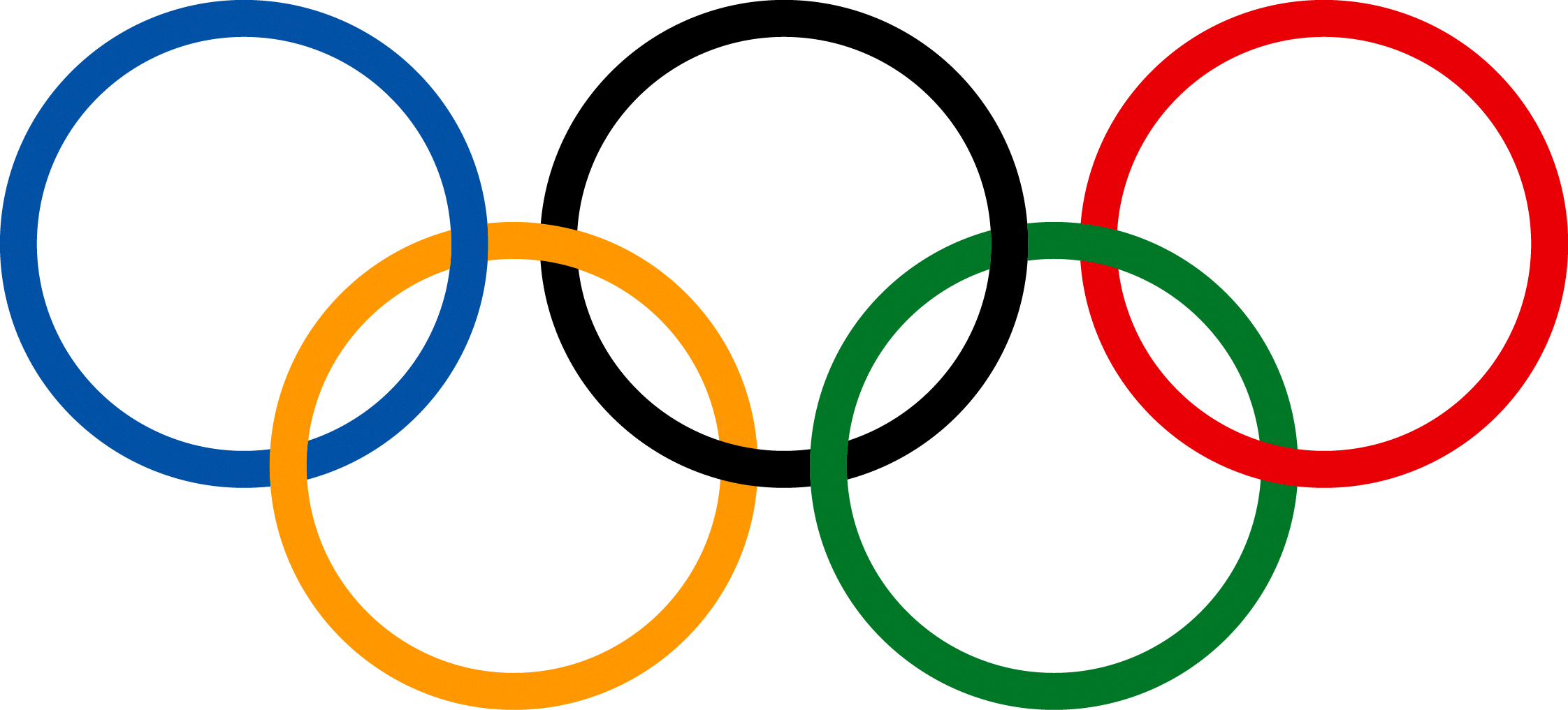 Summer Opening Ceremony - Olympic Rings Png Clipart (2244x1017), Png Download