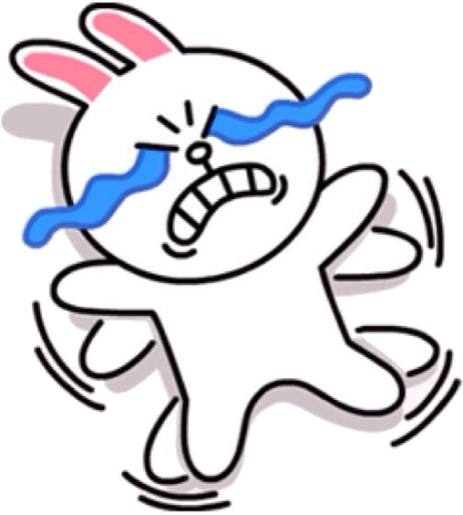 Brown And Cony Cry Clipart (553x640), Png Download