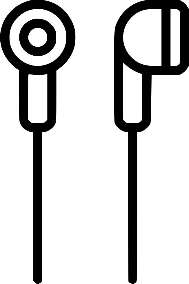 Headphones Ear Plug In Audio Music Sound Comments - Ear Icon Png Headphones Clipart (652x980), Png Download