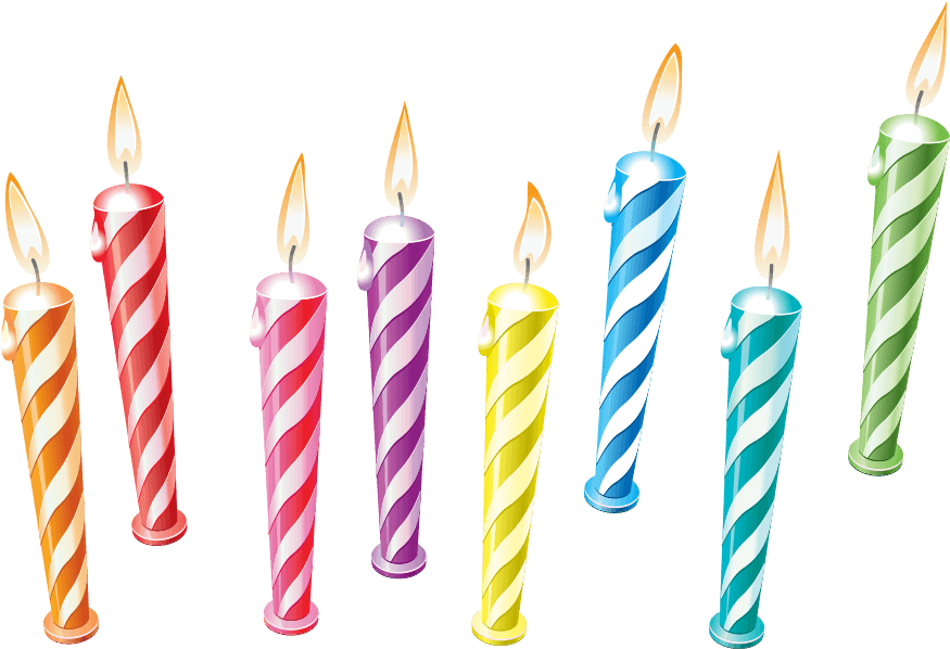 Birthday Candles Png Clip Art Free Download Searchpng Transparent