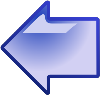 Blue Arrow Pointing Left Png Icons Clipart (600x600), Png Download