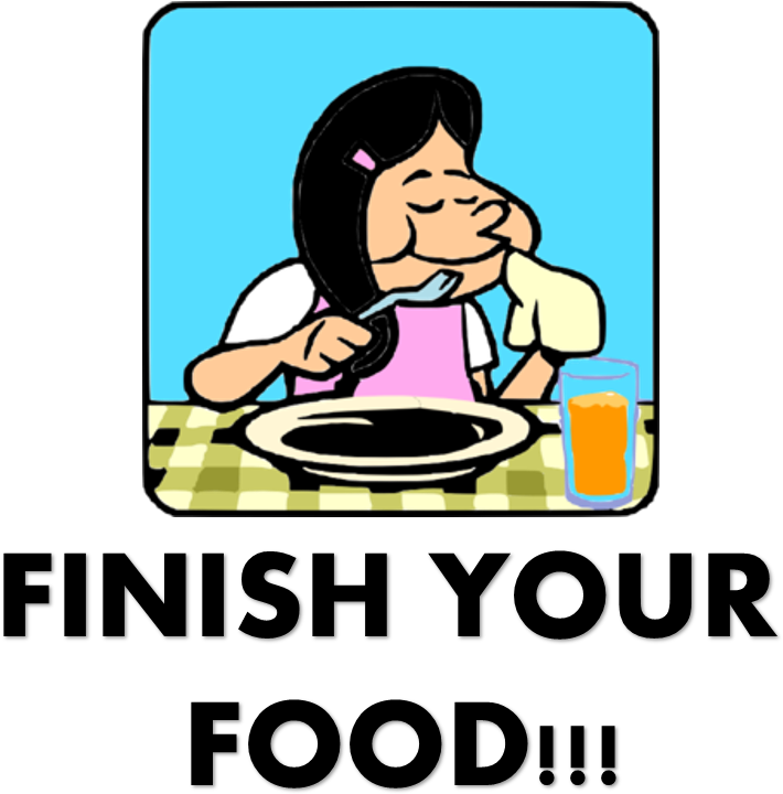 Plate With Food Clipart - Cartoon Girl Eating Breakfast - Png Download (710x720), Png Download