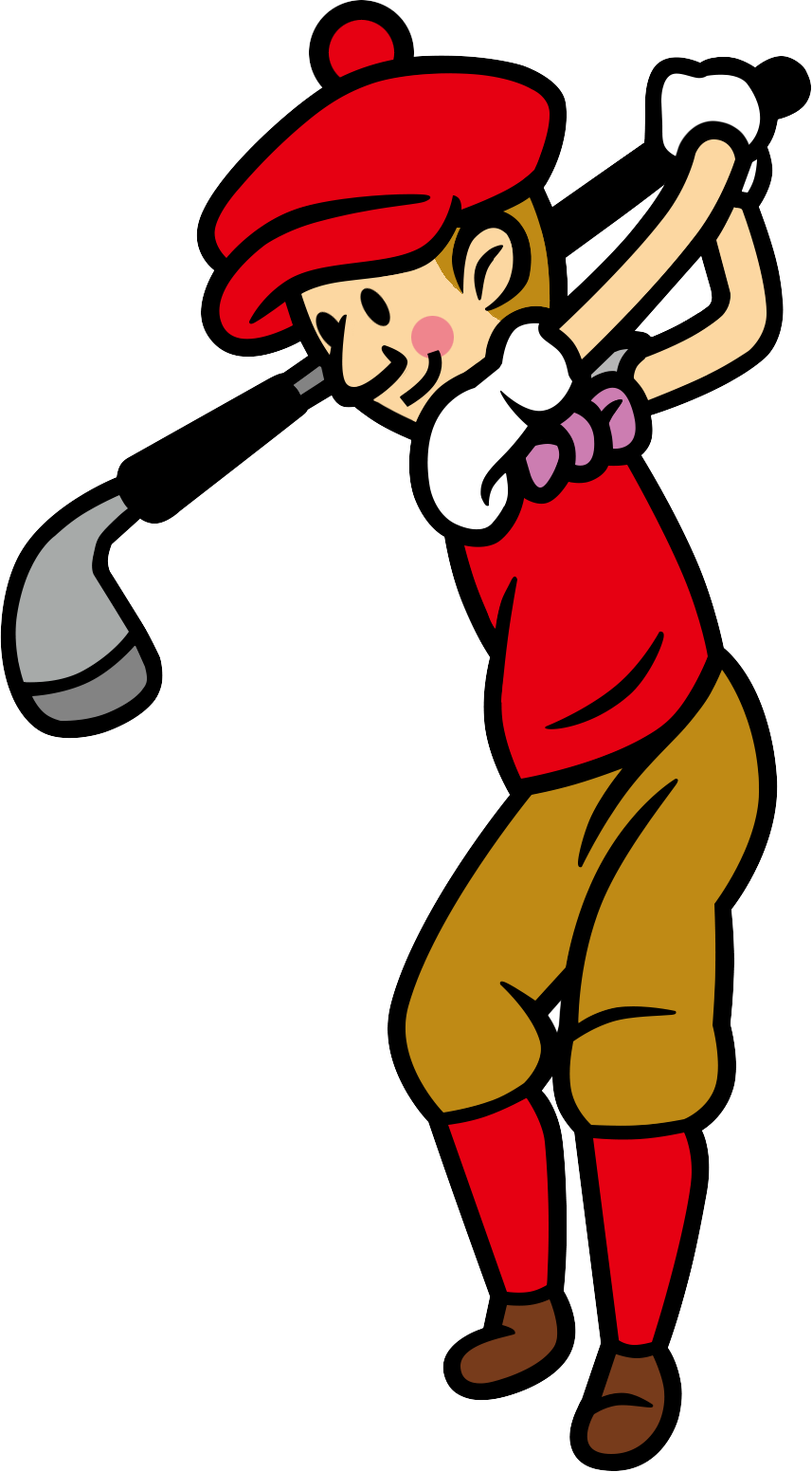 Transparent Woman Golf Clipart - Rhythm Heaven Megamix Hole In One - Png Download (857x1552), Png Download