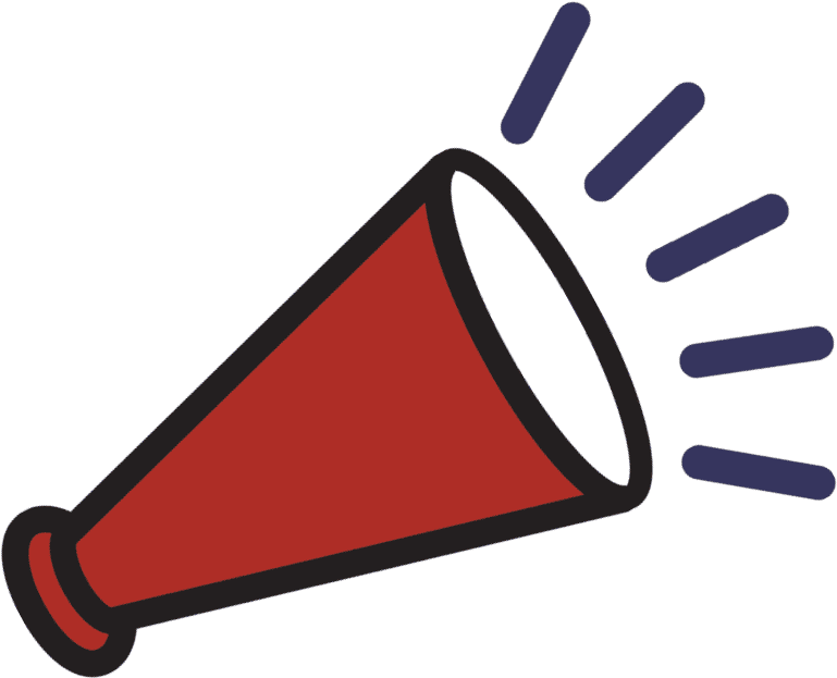 Transparent Red Megaphone Clipart - Png Download (769x623), Png Download