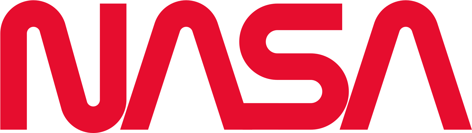 Nasa Worm Logo Clipart (1920x530), Png Download