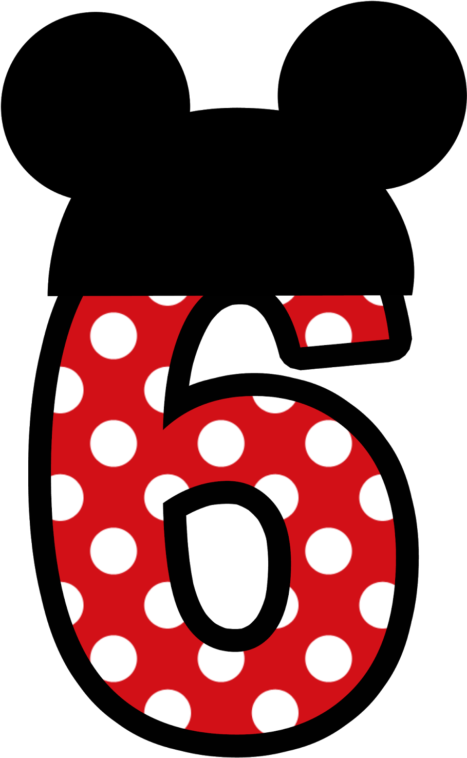 N Meros Para Montagens - Number 8 Minnie Mouse Clipart (1600x1600), Png Download