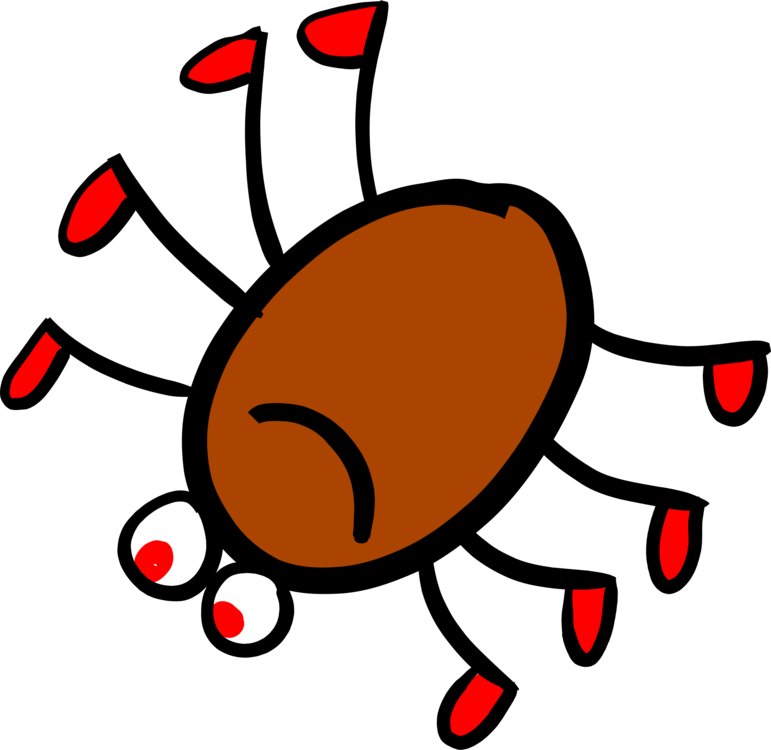 Tick Spider Parasitism Lyme - Spider Pics For Kids Clipart (771x750), Png Download