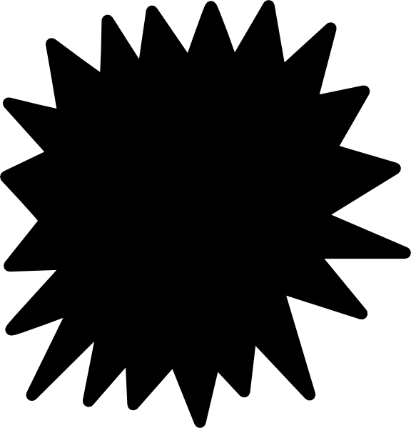 Svg Freeuse Stock Black Comic Clip Art At Clker Com - Tree Shrubs And Grasses - Png Download (576x599), Png Download