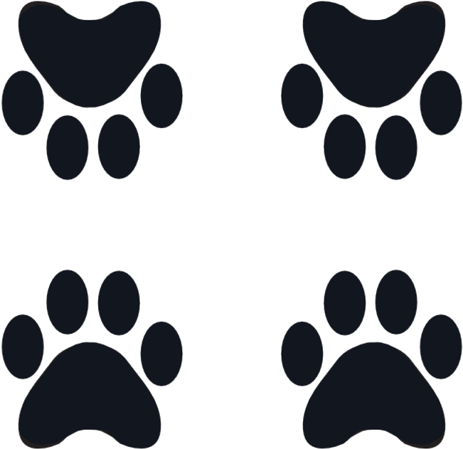 Transparent Dog Paws Clip Art - Png Download (651x631), Png Download