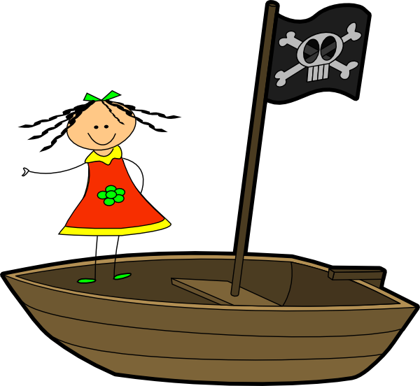 Sailing Girl Clip Art - Transparent Background Boat Png (600x552), Png Download